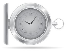 illustrazione vettoriale di orologio da tasca