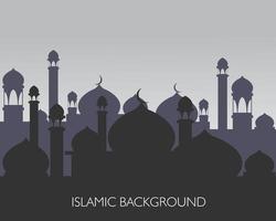 illustrazione disegno vettoriale di sfondo islamico