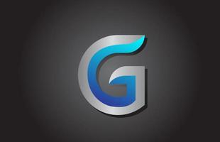 icona del logo della lettera dell'alfabeto g. design creativo per azienda e business vettore