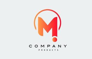 icona del logo della lettera dell'alfabeto m. design creativo per azienda e business vettore