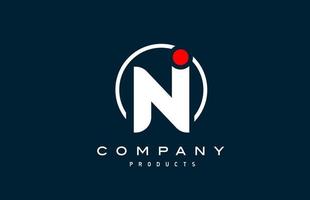 n icona del logo della lettera dell'alfabeto. design creativo per azienda e business vettore