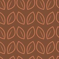 modello senza cuciture con foglie erbe botanico illustrazione vettoriale sfondo grafico carta da parati design elegante stampa floreale tessuto tessile carta scrapbook