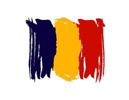 romania moldova europa paese bandiera vettore sfondo icona acquerello pennello asciutto inchiostro texture illustrazione giorno dell'indipendenza celebrazione banner