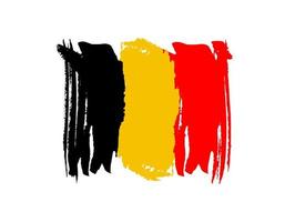 belgio europa paese bandiera vettore sfondo icona acquerello pennello asciutto inchiostro struttura illustrazione indipendenza giorno celebrazione banner
