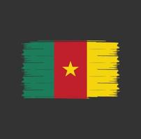pennello bandiera camerun vettore