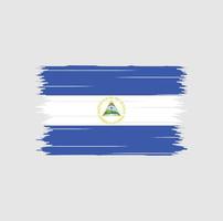 pennello bandiera nicaragua vettore