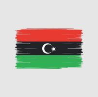 pennello bandiera libia vettore