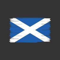 spazzola della bandiera della Scozia vettore