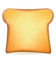 illustrazione vettoriale di pane tostato