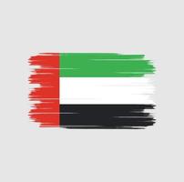 pennello bandiera emirati arabi uniti vettore