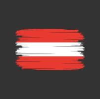 pennello bandiera austria vettore