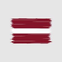 pennello bandiera lettonia vettore