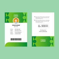 Carta d&#39;identità verde vettore