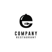 e lettera logo design cibo ristorante ispirazione caffè vettore