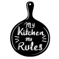 la mia cucina le mie regole vettore