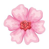 fiore di petali rosa vettore