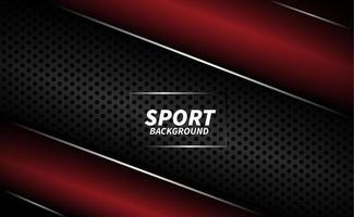 sfondo sportivo stilizzato nero e rosso vettore