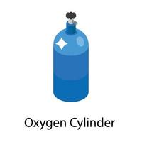 concetti di bombole di ossigeno vettore