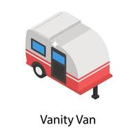 vanity van concetti vettore