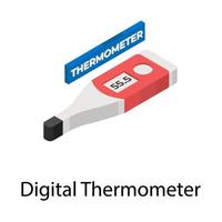 concetti di termometro digitale vettore