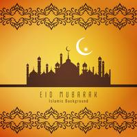 Disegno astratto di sfondo religioso di Eid Mubarak vettore