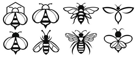 icona animale ape. ape volante del miele. illustrazione vettoriale in stile piatto di insetti, insetti e aracnidi.