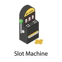 concetti di slot machine vettore