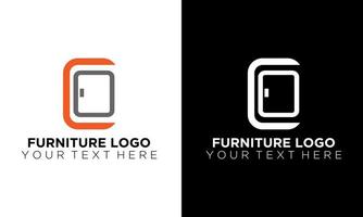 modello di progettazione di logo di vettore di affari di lettera c della mobilia