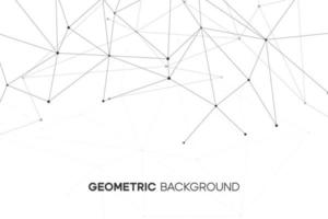 sfondo astratto con connessione linea e punto. modello di scienza molecolare. progettazione di Internet e progettazione della tecnologia dei dati. vettore