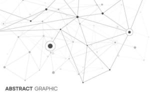 sfondo di rete vettoriale poligonale. collegamento della linea del plesso con nodo e punto. carta da parati web cibernetica con forma dinamica. grafica medica