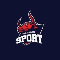 logo sportivo dei tori vettore