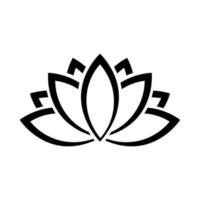 loti stilizzati. fiori di loto per un logo. illustrazione vettoriale in oro bianco nero. tatuaggio.