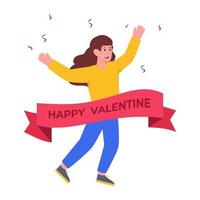 un bellissimo vettore di design di buon San Valentino