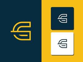 lettera g logo concetto pro vettore
