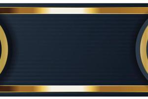 design banner oro con lusso oro minimalista in stile moderno vettore