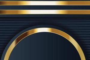 design banner oro con lusso oro minimalista in stile moderno vettore