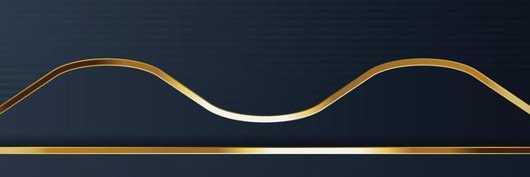 design banner oro con lusso oro minimalista in stile moderno vettore