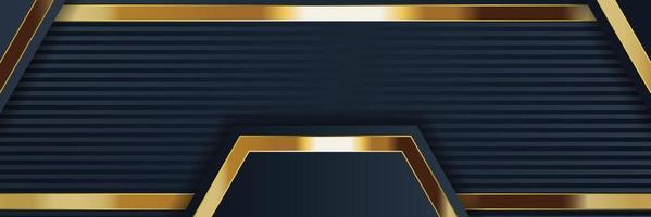 design banner oro con lusso oro minimalista in stile moderno vettore