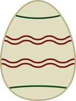 vettore dell'icona del profilo riempito dell'uovo di Pasqua