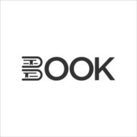 progettazione del logo di educazione del libro vettore
