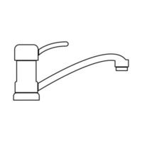 icona del segno del rubinetto o del rubinetto colore nero illustrazione vettoriale .