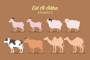 eid al adha animale vettore