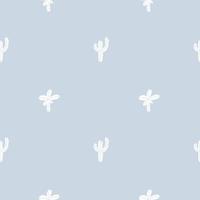 piante tropicali disegnate a mano di vettore palme di cactus. fondo esotico del modello senza cuciture del neonato di estate per struttura alla moda retrò, tessile, tessuto, illustrazione di abbigliamento sportivo
