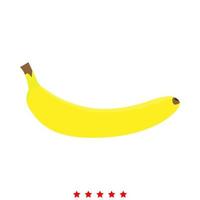 icona di banana. stile piatto vettore