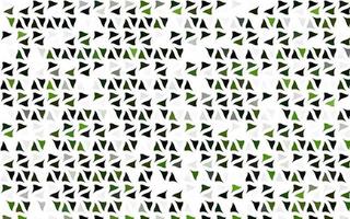 sfondo vettoriale verde chiaro con linee, triangoli.