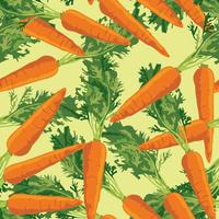 Modello di carota. Modello vegetale senza soluzione di continuità. Sfondo di cibo vettore