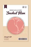 etichette di macelleria con sagome di animali da fattoria. carne di maiale per la spesa vettore