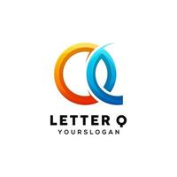 lettera q logo vettore