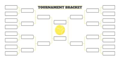 16 squadre torneo staffa campionato modello piatto stile design illustrazione vettoriale. vettore