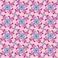 Modello di linea orientale Abstract floral ornament Swirl tessuto di fondo vettore